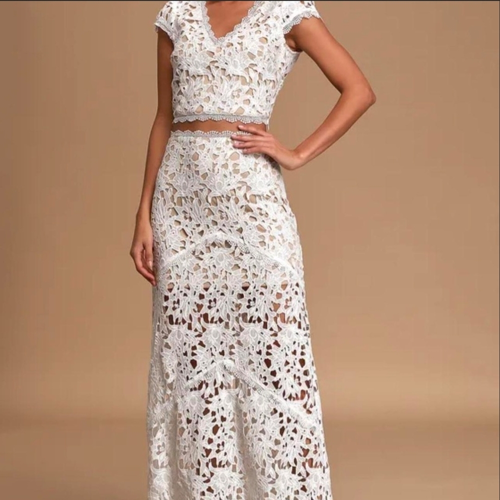 Lulu's White Lace Set